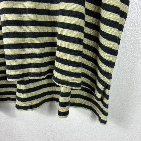 VTG Polo Ralph Lauren Striped Polo Top Green Black Size XL Preppy - Picture 4 of 6